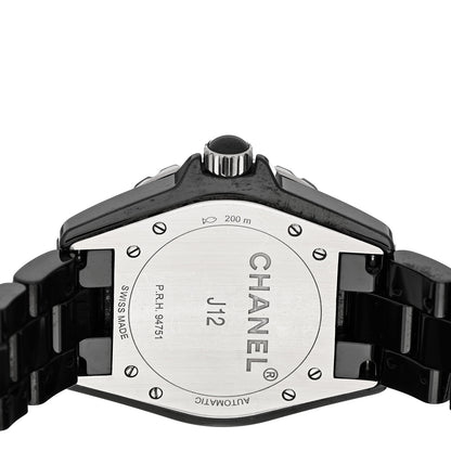 Chanel Stainless Steel Ceramic 38mm J12 Phantom Automatic Watch Black 4 of 5