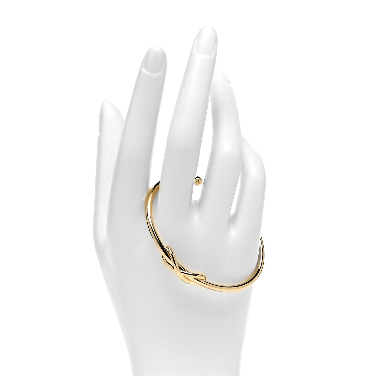 18K Yellow Gold Infinity Cuff Bracelet