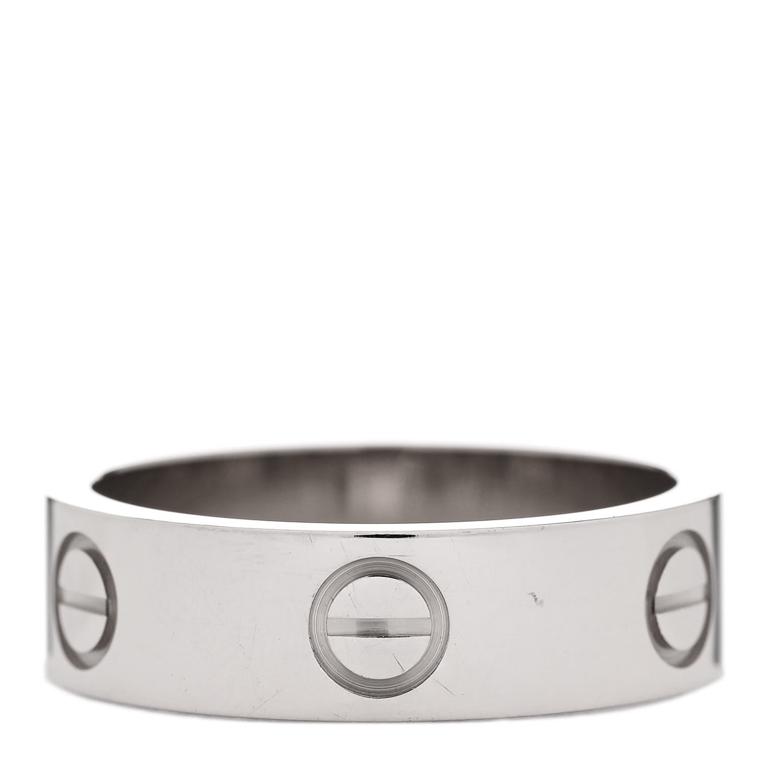 Cartier 18K White Gold 5.5mm LOVE Ring 53 6.25 5 of 10