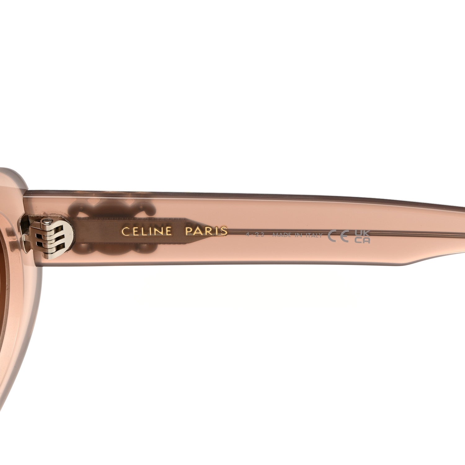 Celine Acetate Triomphe 01 Sunglasses CL 40194U Milky Hazelnut 6 of 7