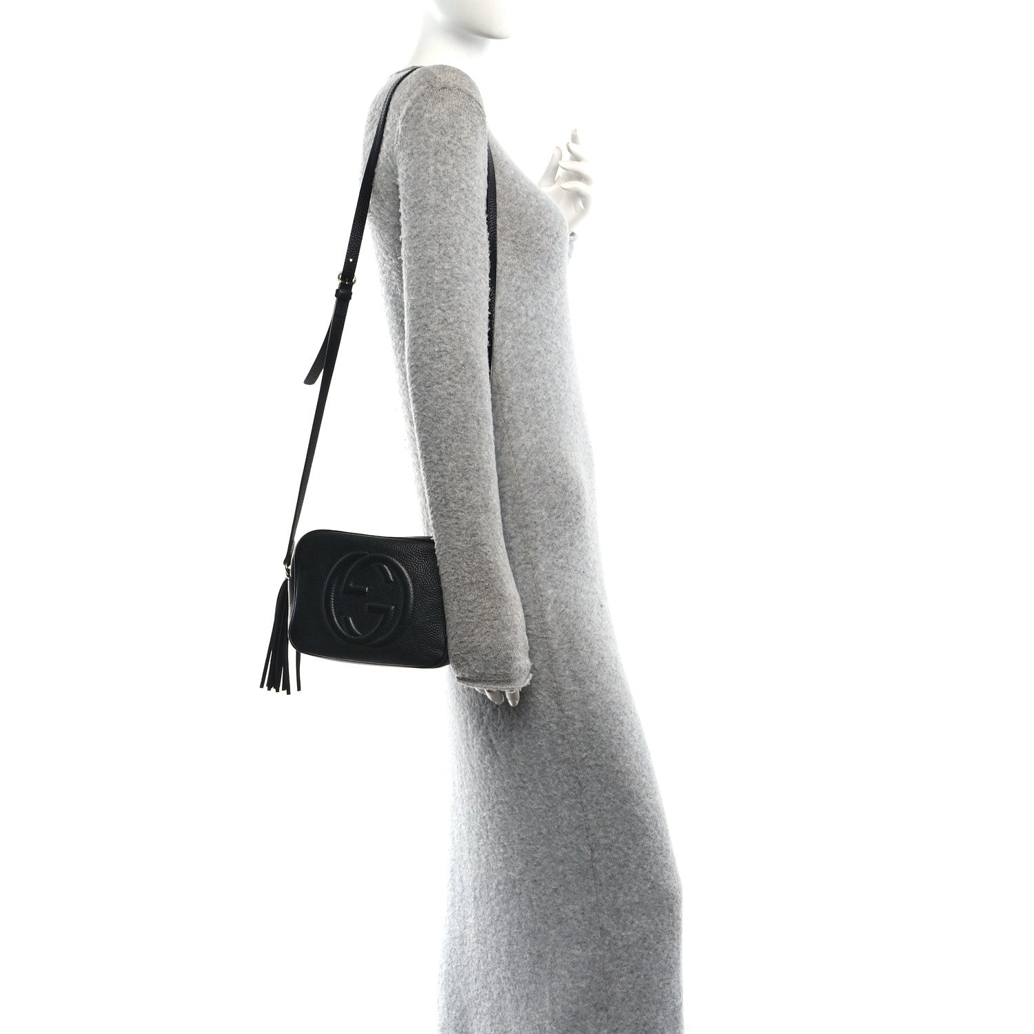 Gucci Pebbled Calfskin Small Soho Disco Bag Black 2 of 11