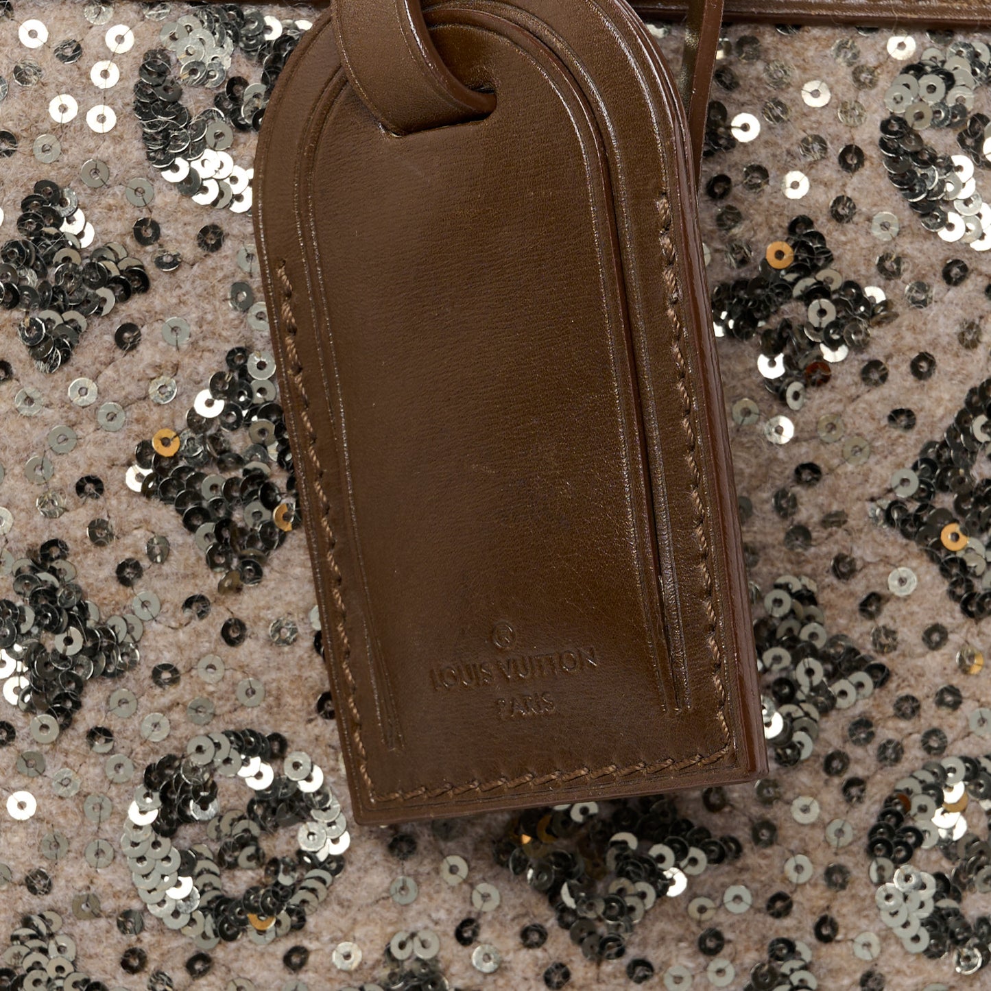 Sequin Monogram Sunshine Express Speedy Kaki