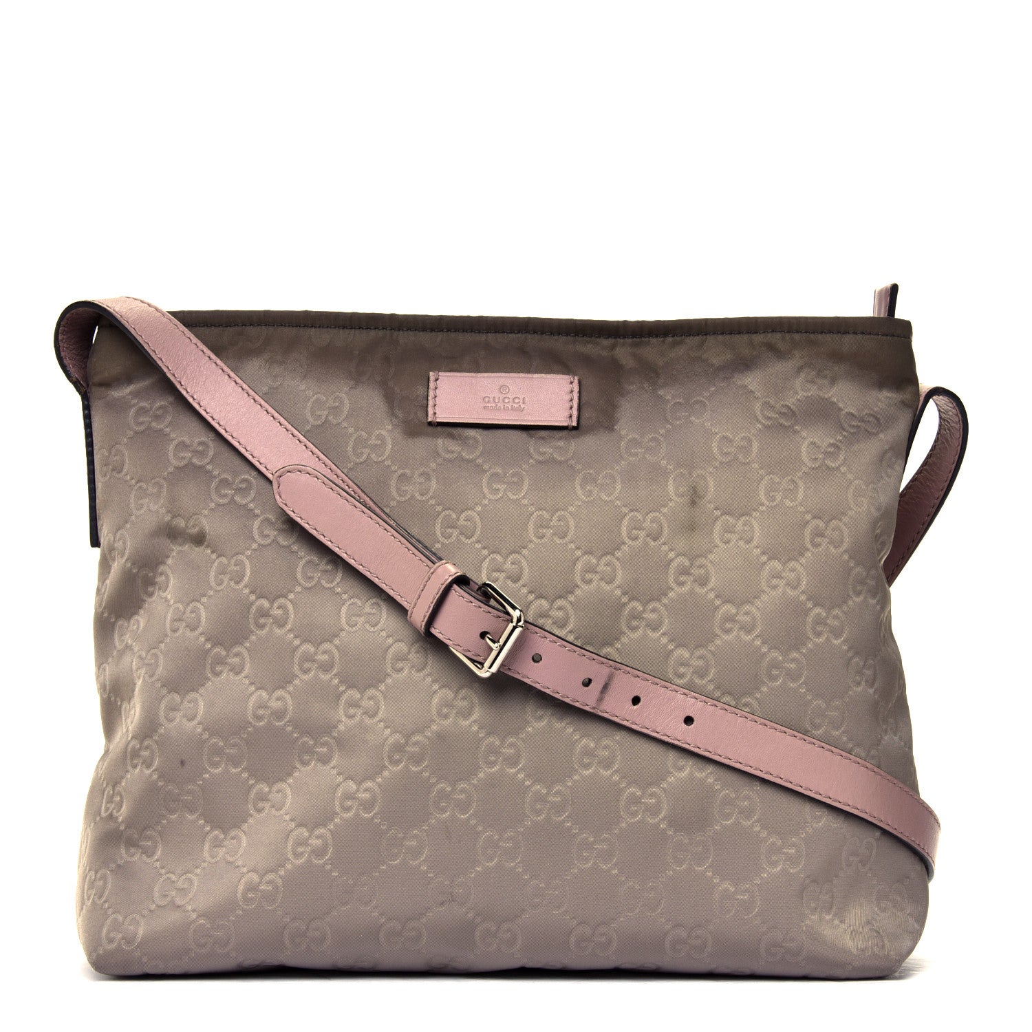 Gucci Nylon Monogram Messenger Beige Pink 1 of 8