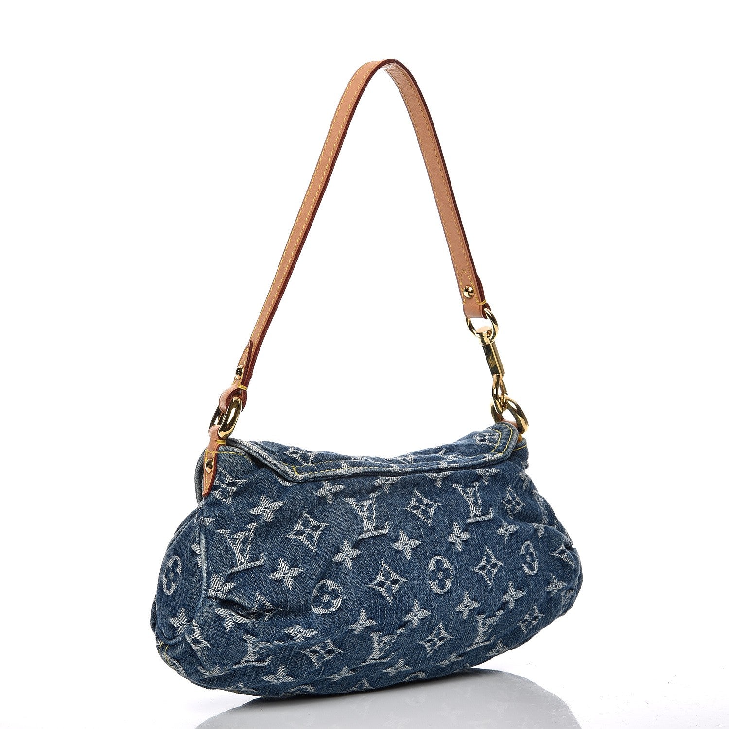 Louis Vuitton Monogram Denim Mini Pleaty Blue 3 of 7