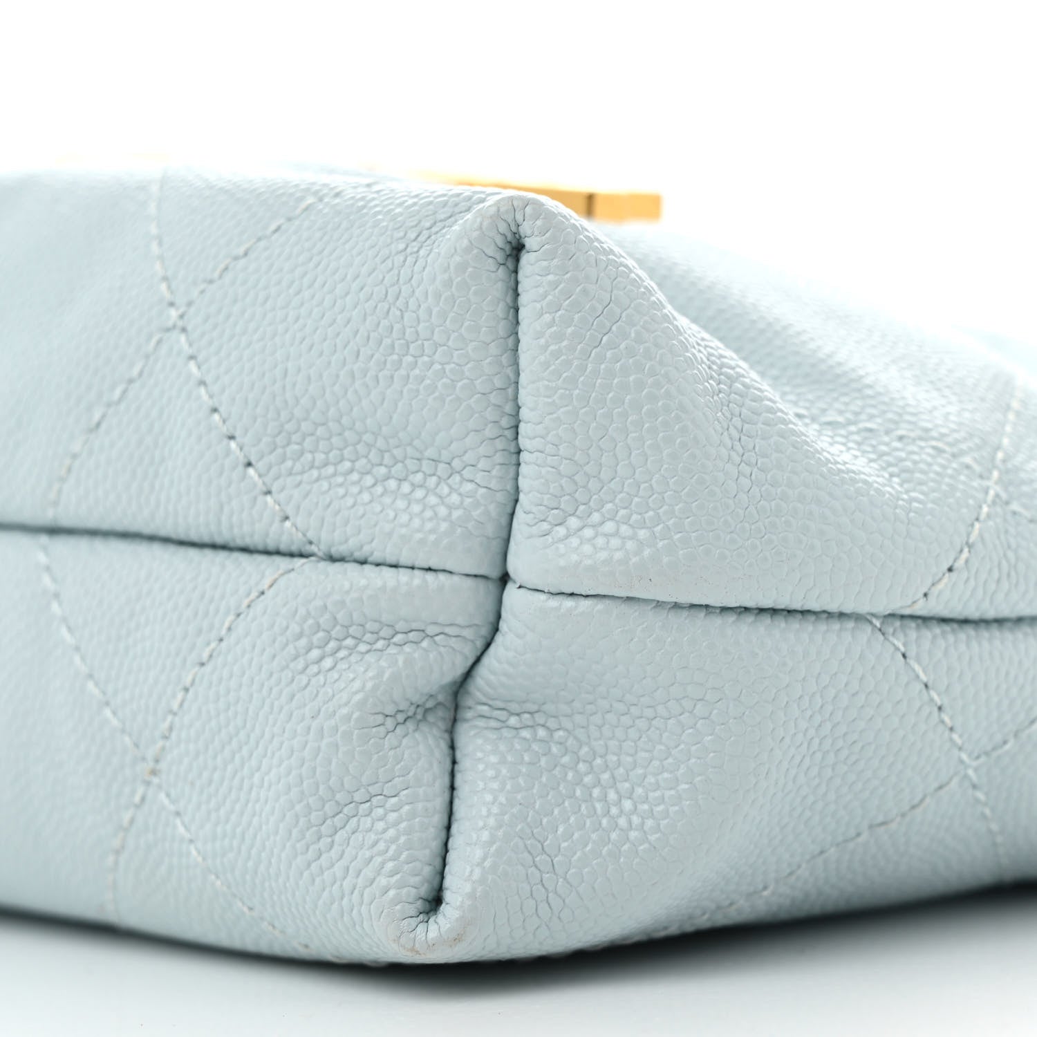 Chanel Shiny Caviar Quilted Mini Chanel 22 Light Blue 10 of 12