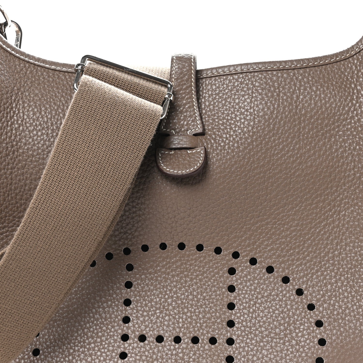 Hermes Taurillon Clemence Evelyne III PM Etoupe 8 of 10