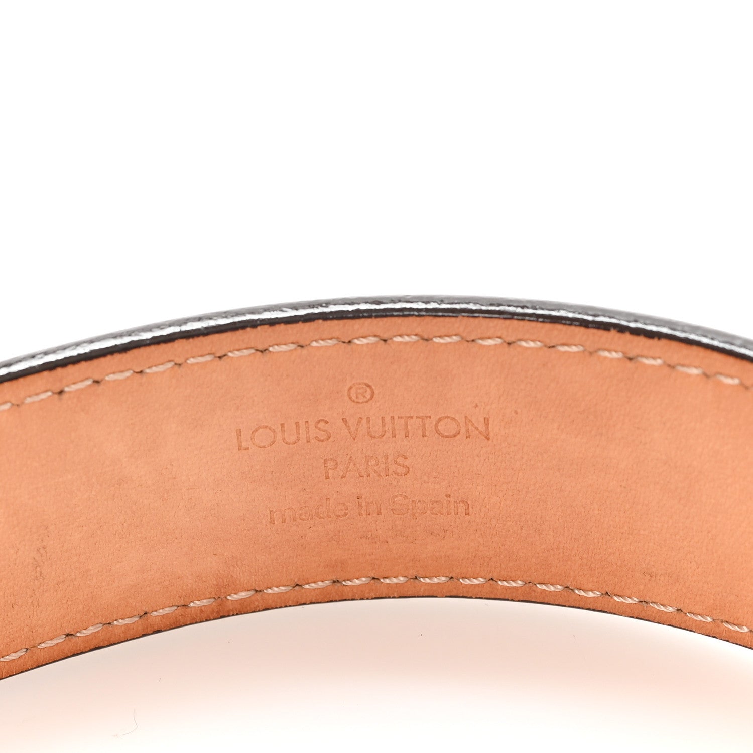 Louis Vuitton Vernis LV Frame Belt 85 34 Rouge Fauviste 3 of 4