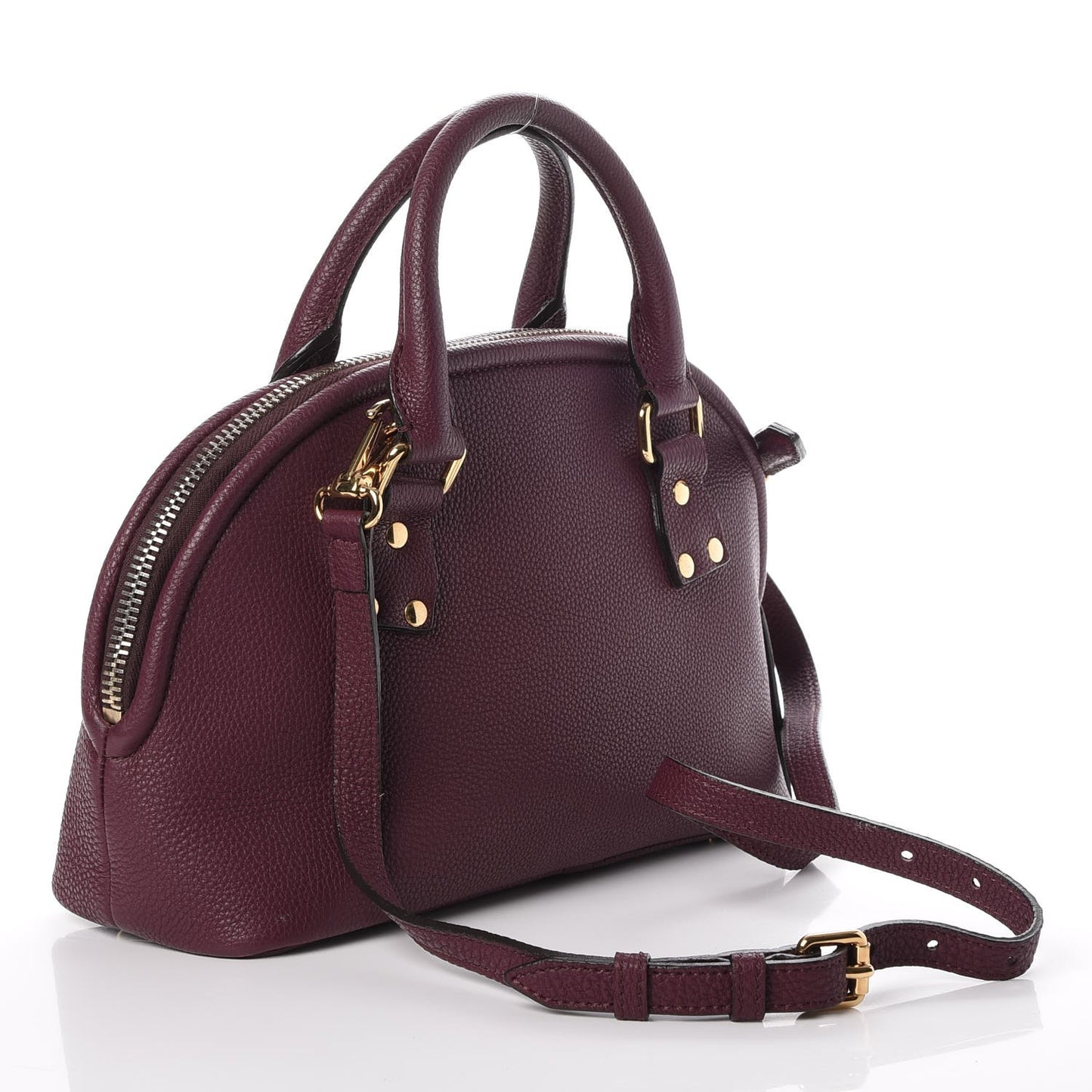 Grainy Calfskin Small Bloomsbury Elderberry