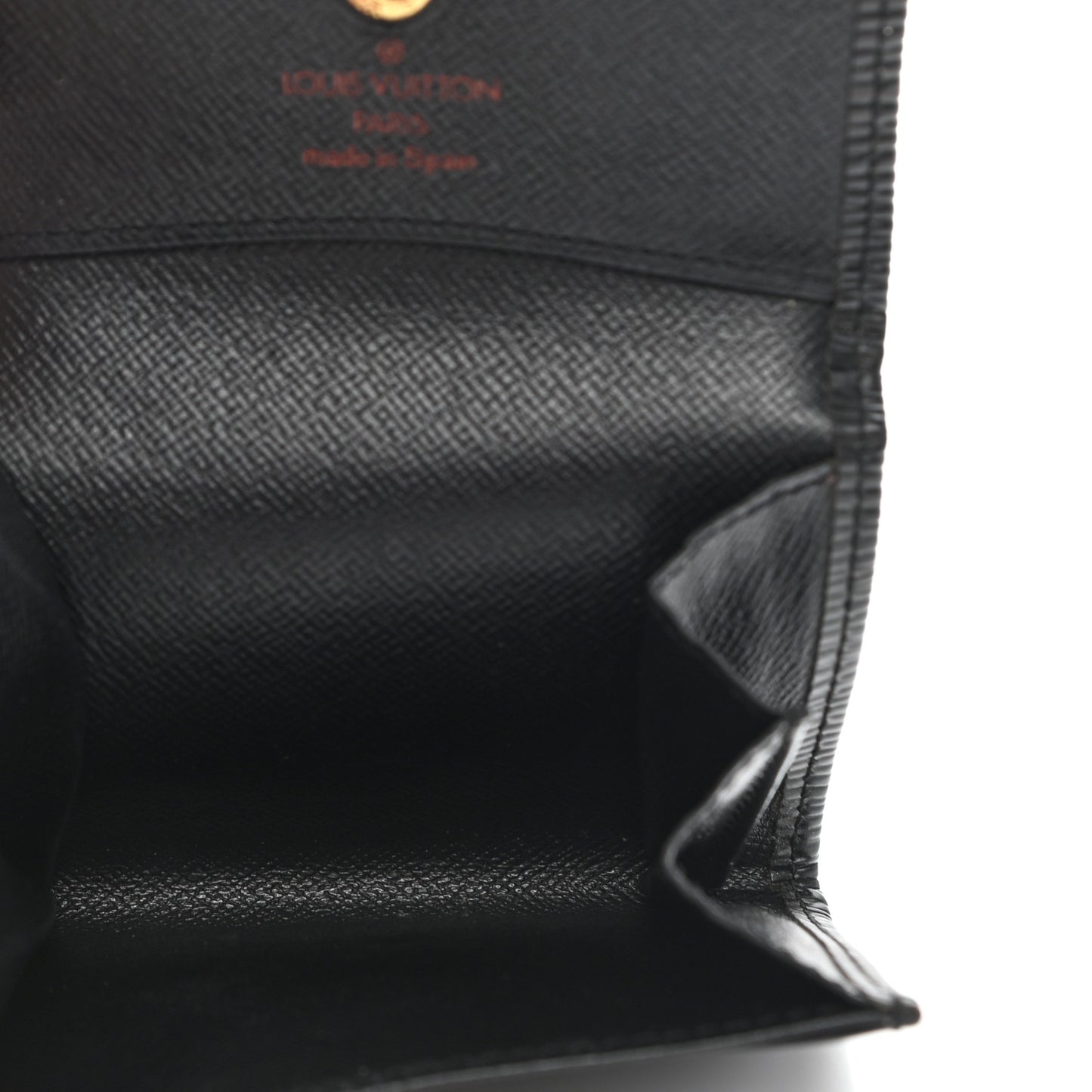 Epi Porte-Monnaie Simple Coin Purse Black