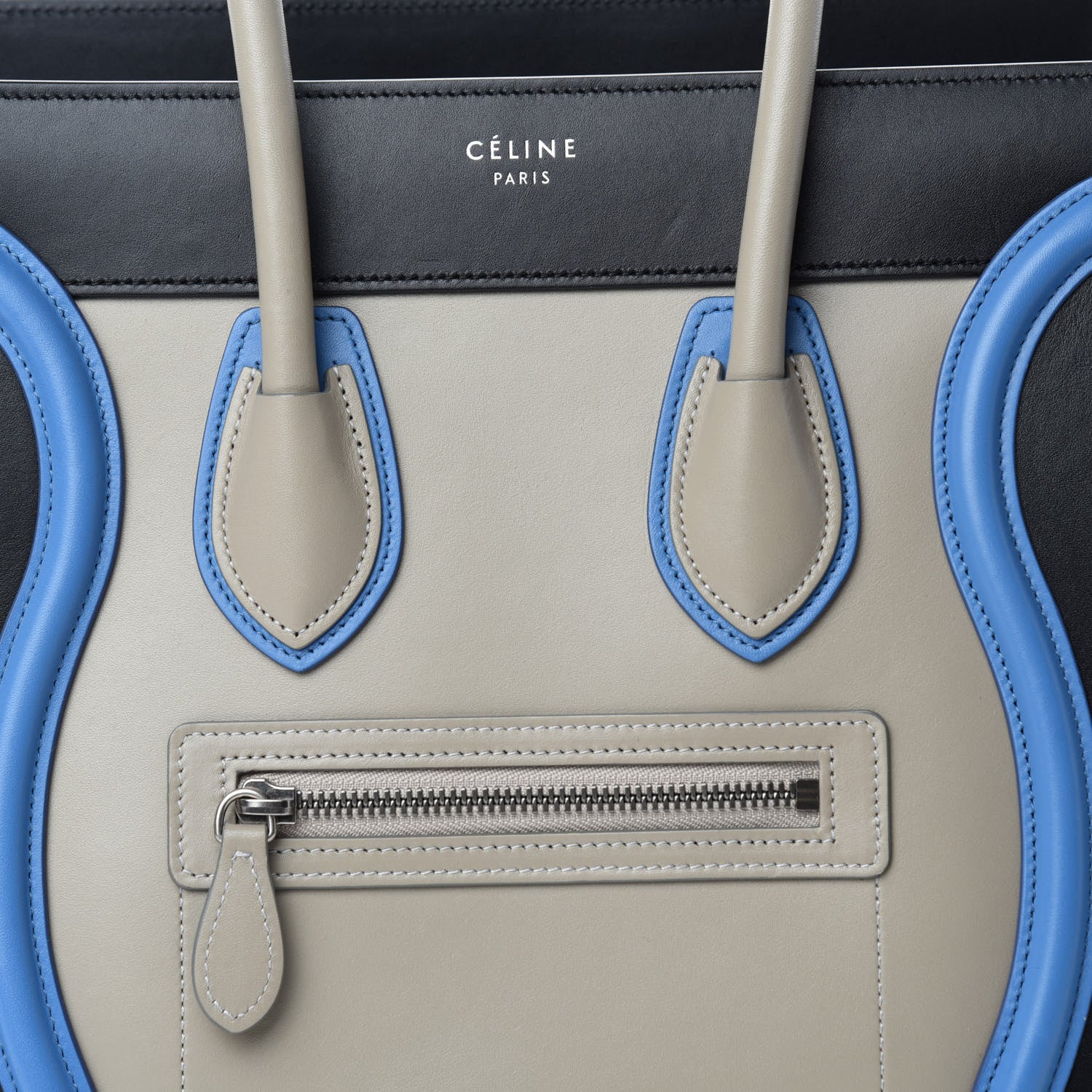 Celine Shiny Smooth Calfskin Micro Tri-Color Luggage Quartz 10 of 10