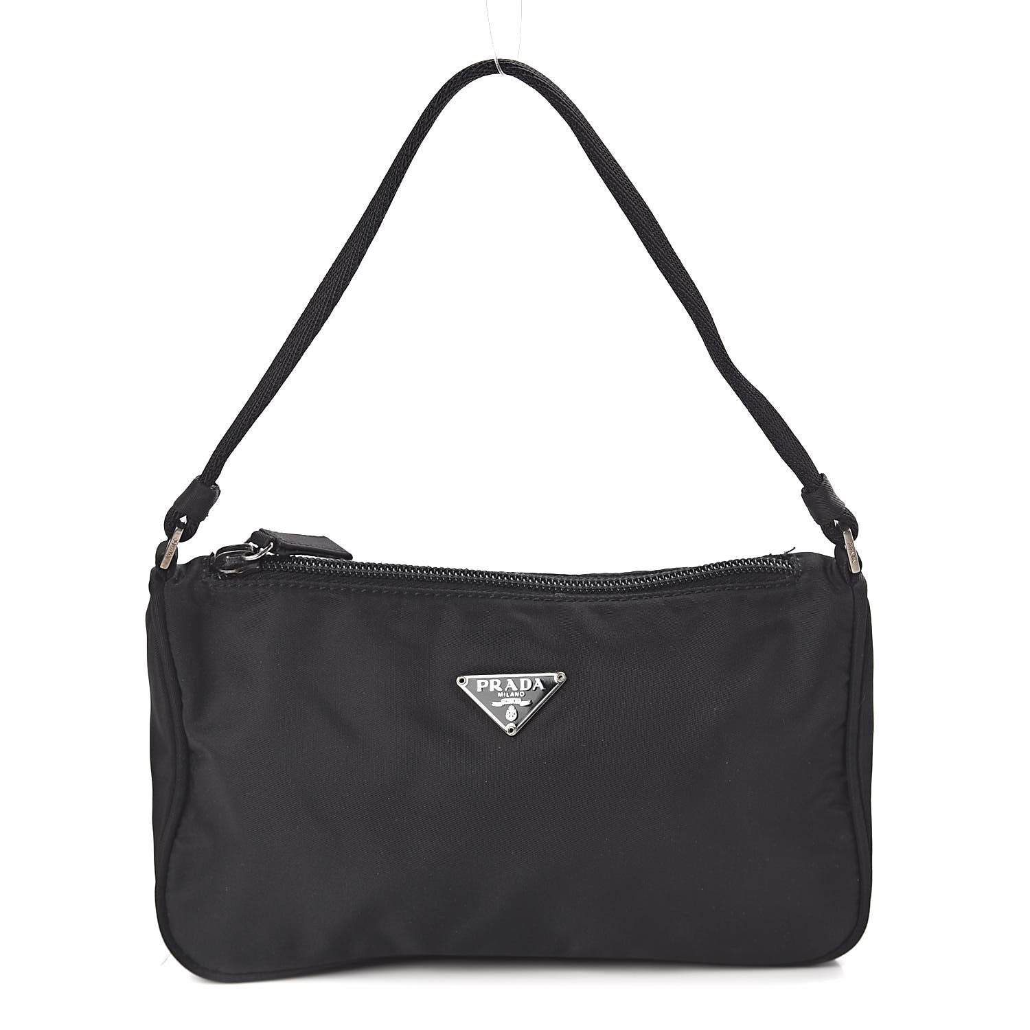 Prada Tessuto Nylon Pochette Bag Black 1 of 10