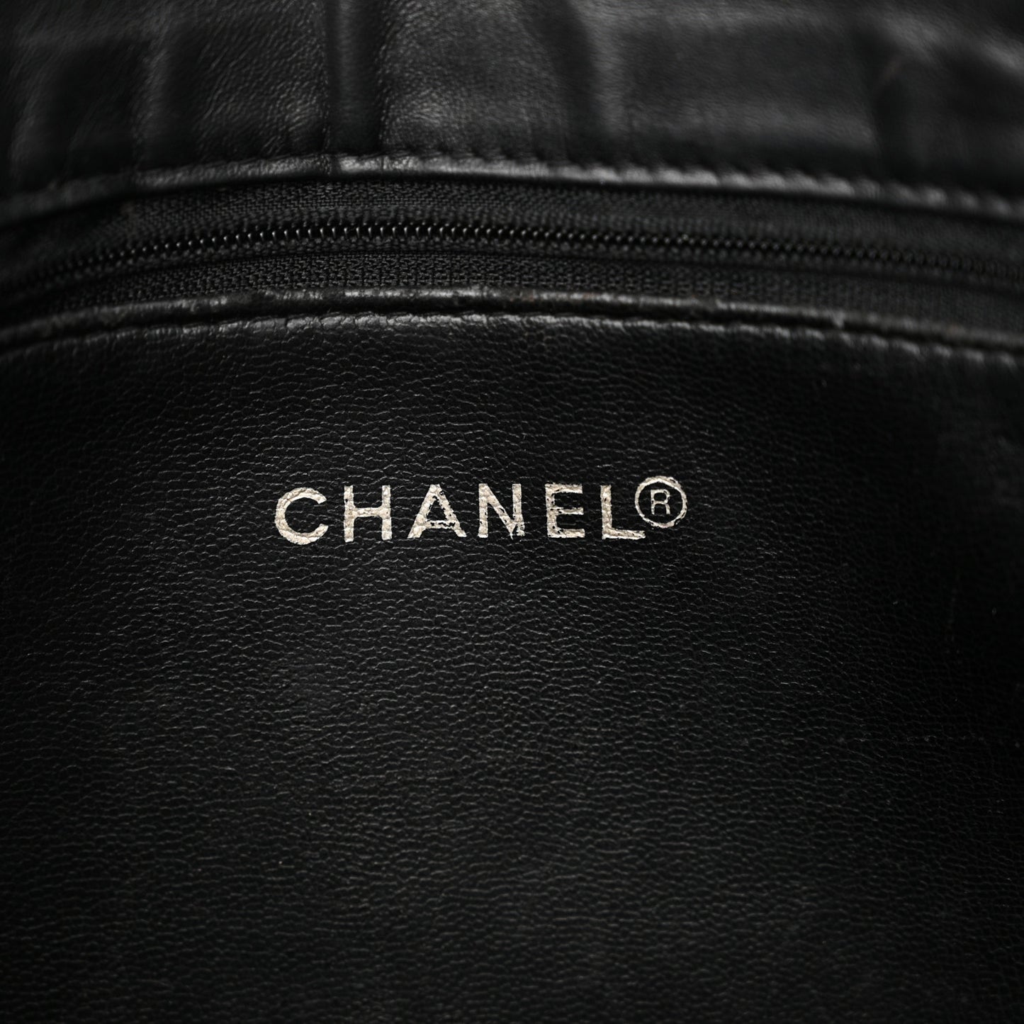 Lambskin Quilted Shoulder Bag Black