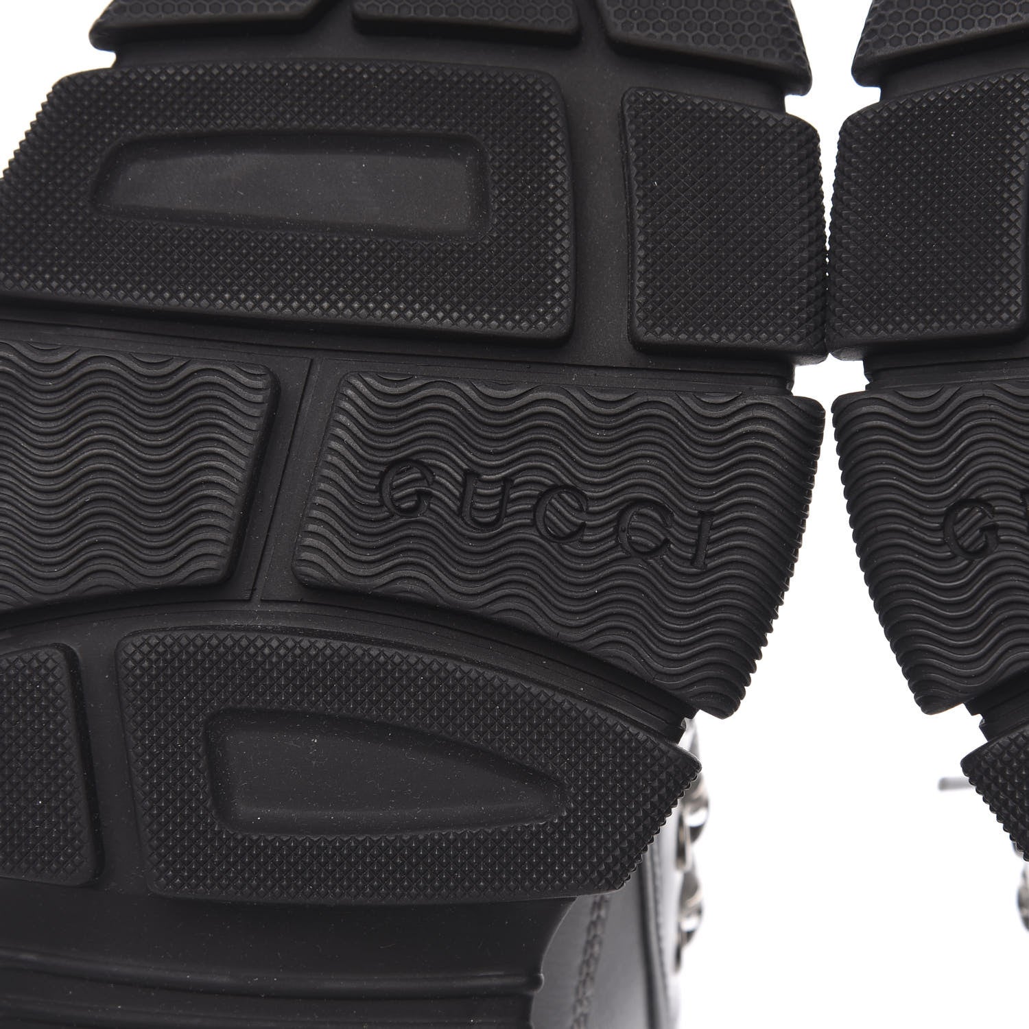 Gucci X SEGA Metallic Calfskin Mesh Womens Flashtrek Sneakers 40 Silver Black 6 of 8