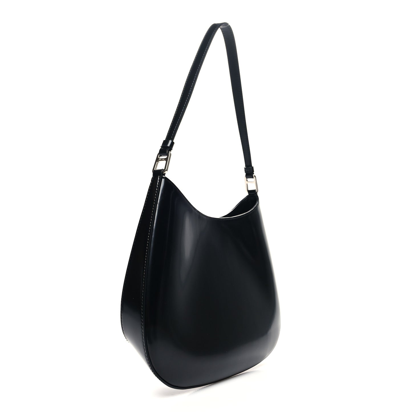 Spazzolato Cleo Shoulder Bag Black