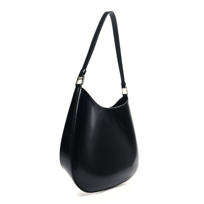 Prada Spazzolato Cleo Shoulder Bag Black 3 of 10