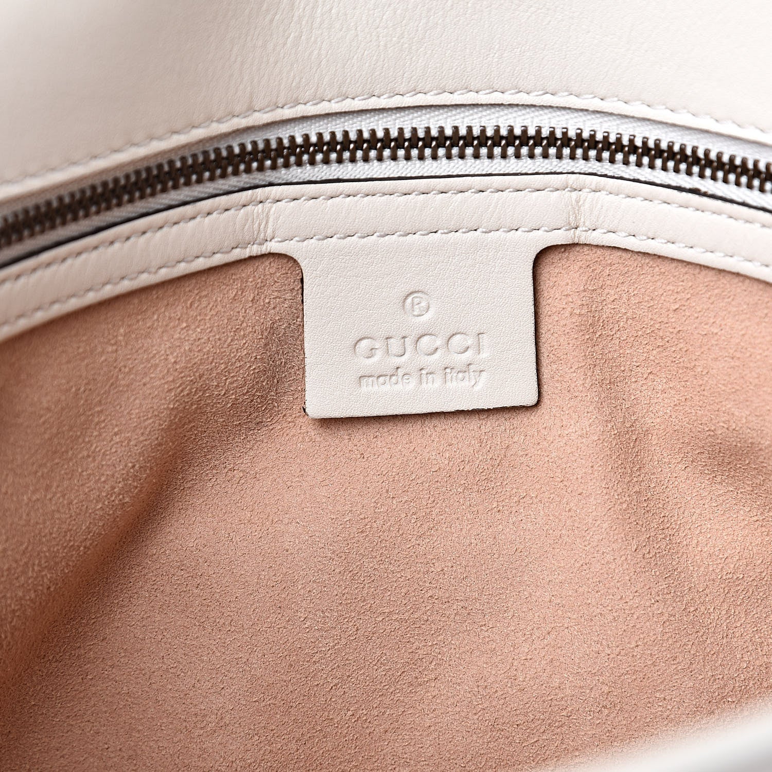 Gucci Calfskin Matelasse Medium GG Marmont Shoulder Bag White 6 of 11