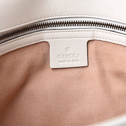 Gucci Calfskin Matelasse Medium GG Marmont Shoulder Bag White 6 of 11