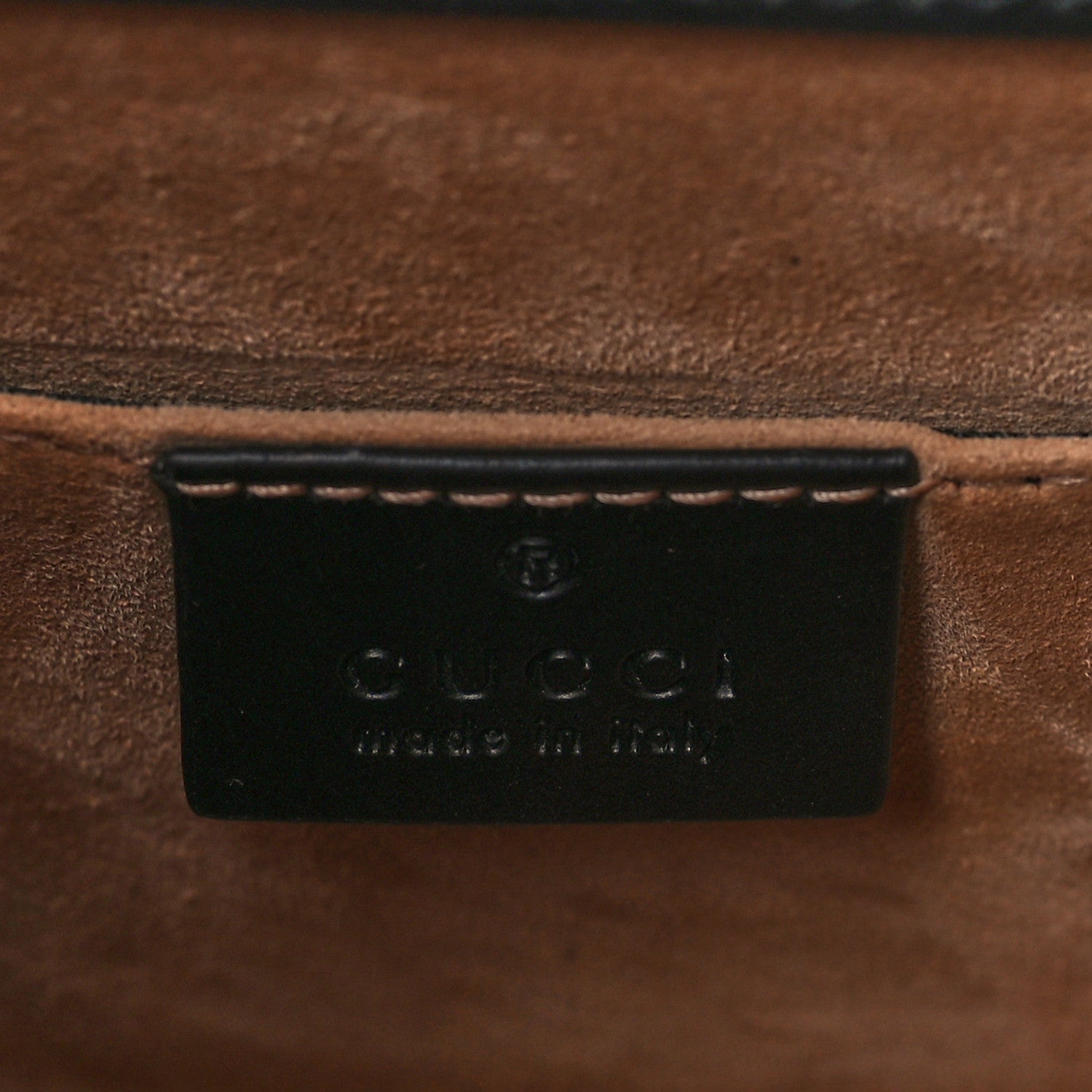 Gucci Calfskin Mini Sylvie Top Handle Bag Black 6 of 9
