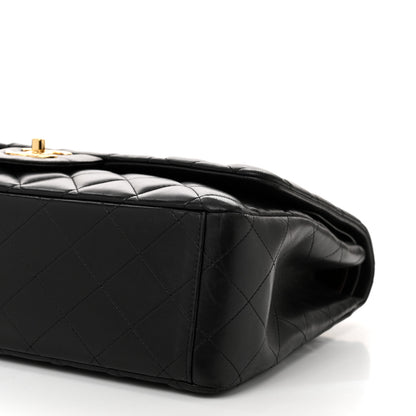 Chanel Lambskin Quilted Maxi Double Flap Black 10 of 11