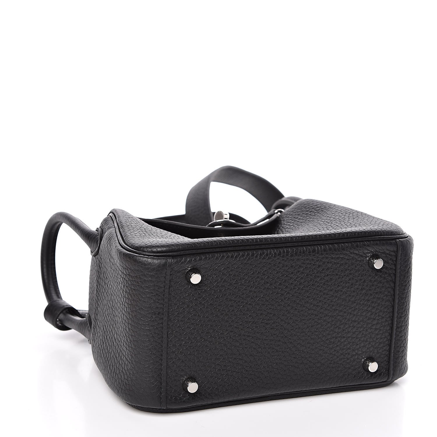 Hermes Taurillon Clemence Mini Lindy 20 Black 4 of 10