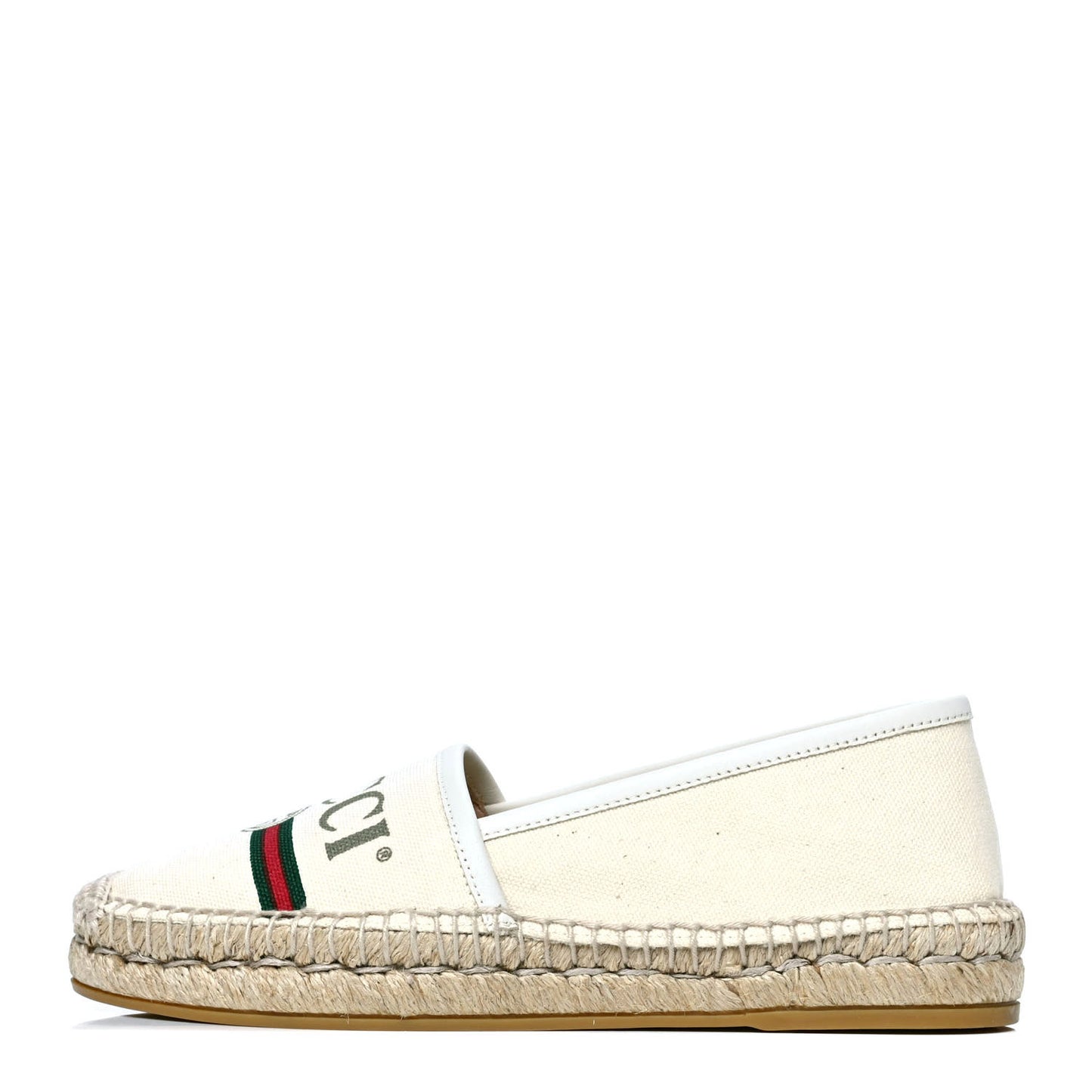Canvas Logo Espadrilles 35 Greggio White