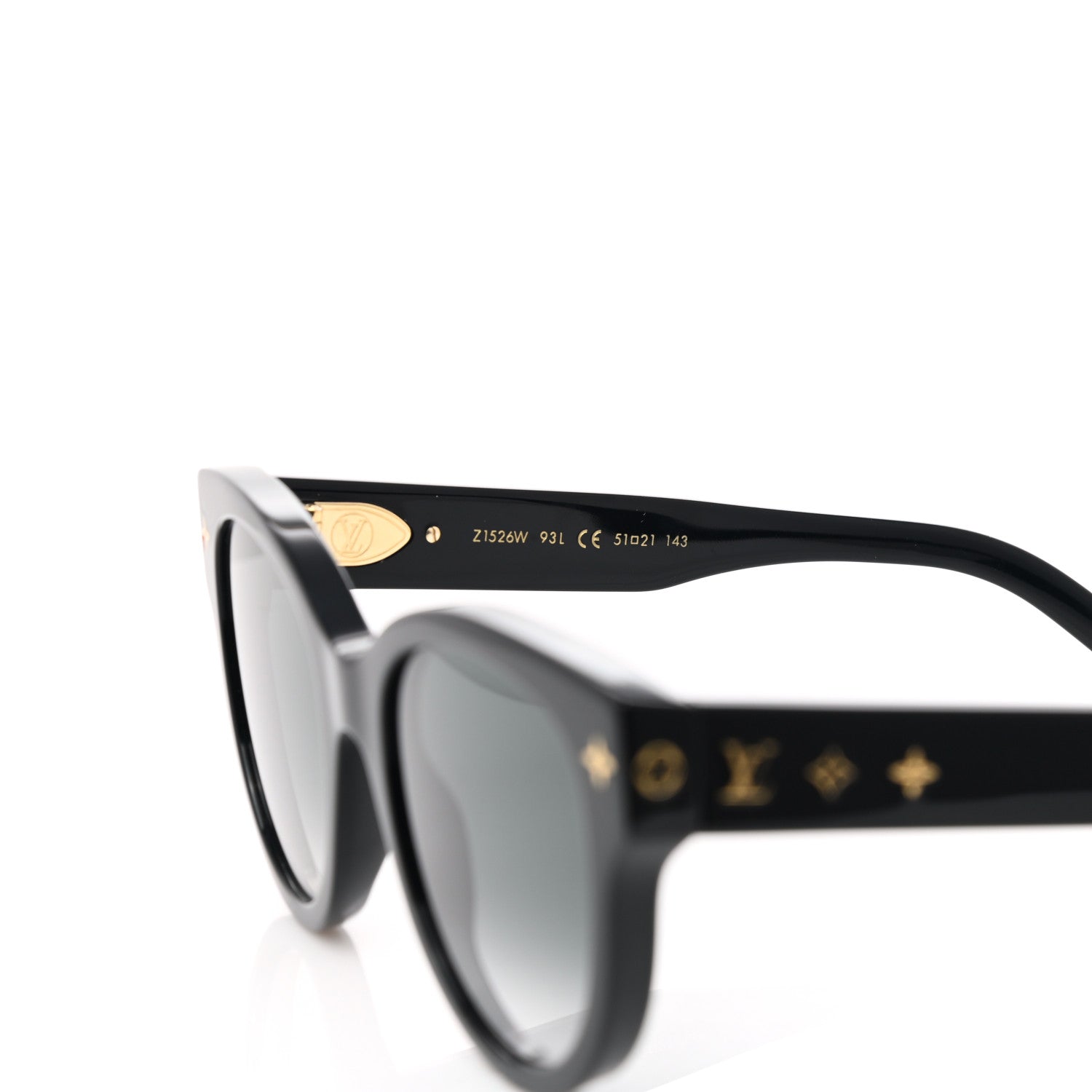 Louis Vuitton Acetate My Monogram Square Sunglasses Z1526W Black 6 of 7