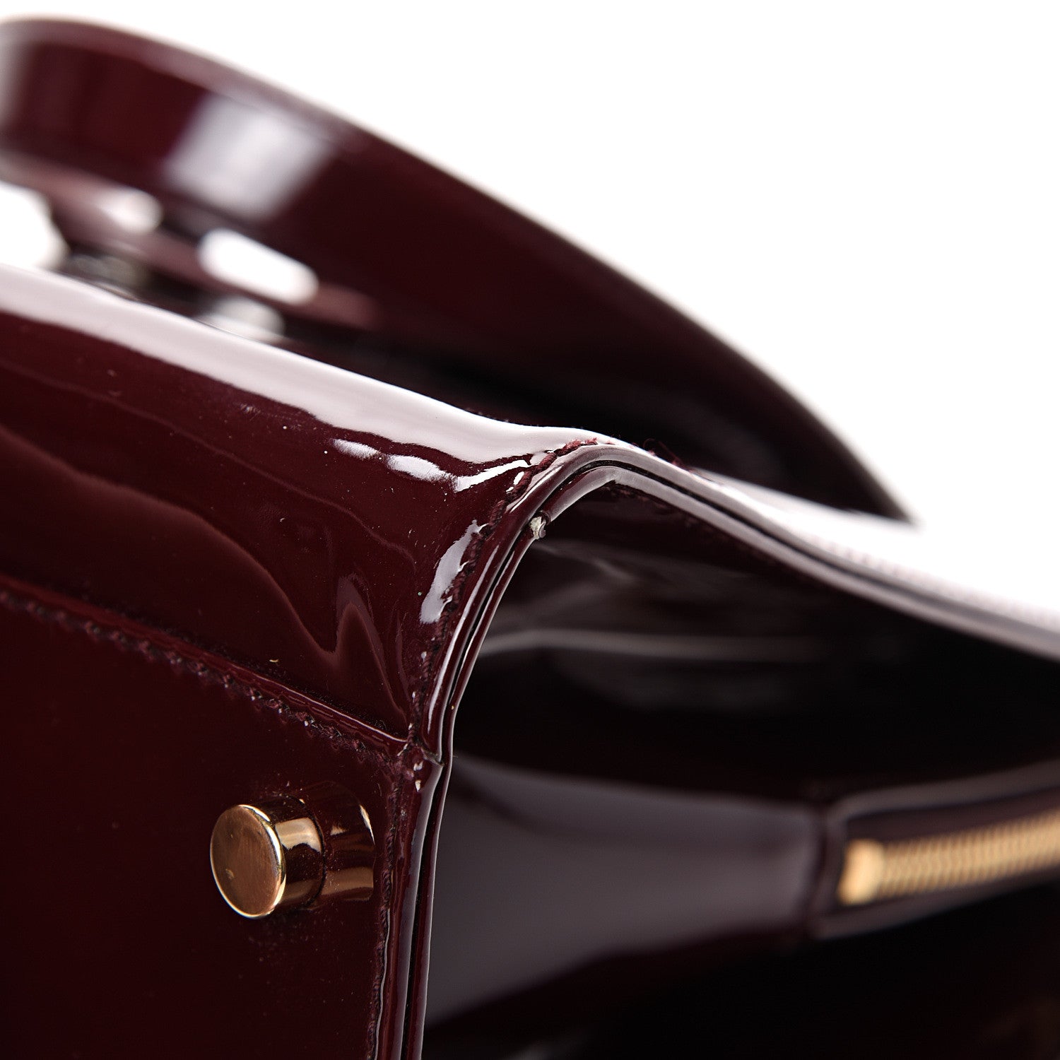 Saint Laurent Patent Calfskin Large Uptown Burgundy 11 of 13