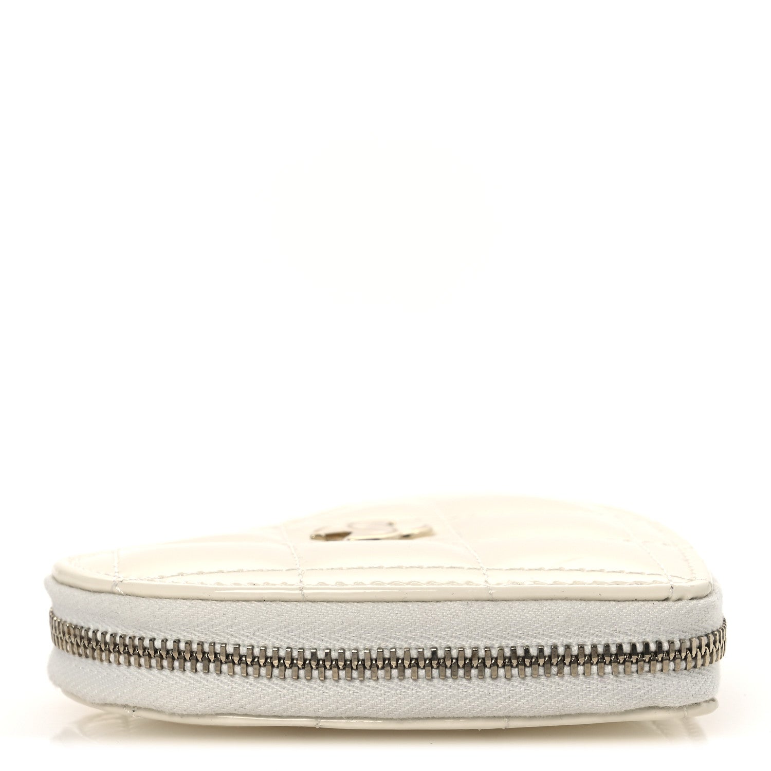 Chanel Patent Calfskin Resin Quilted CC Heart Clutch With Chain Black 6 of 21