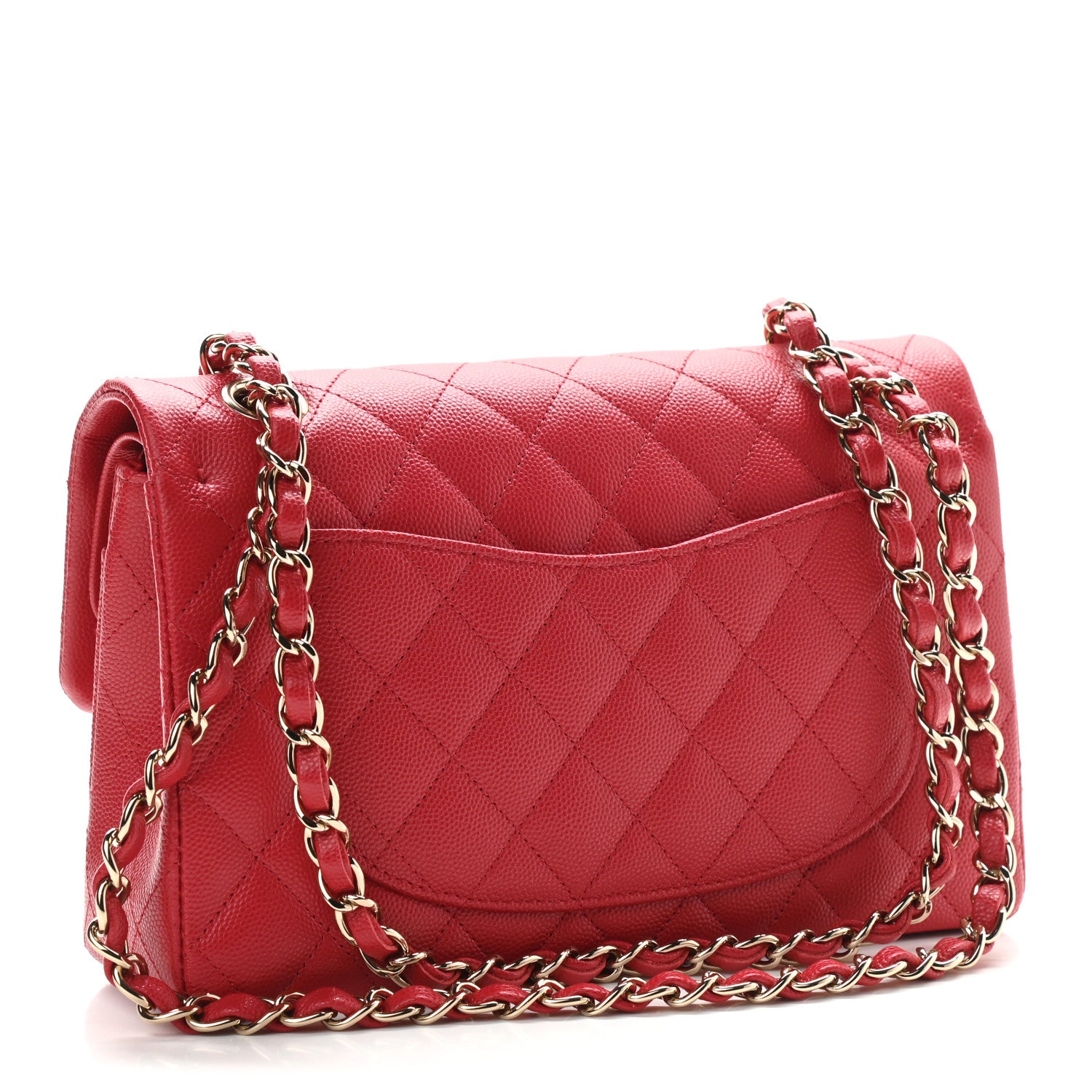 Chanel Caviar Quilted Small Double Flap Red 2 of 10