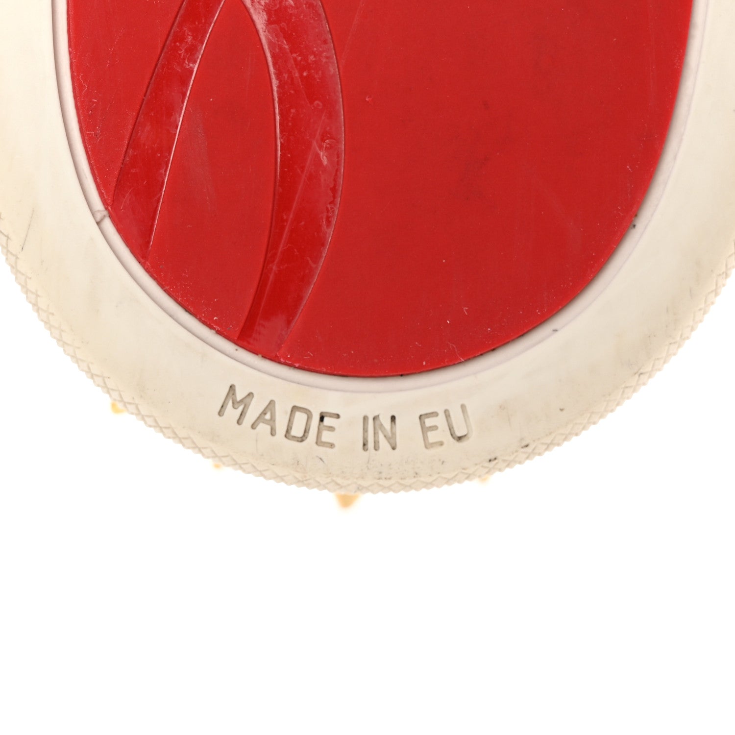 Christian Louboutin Veau Velours Spikes Womens Roller Boat Flat 44 Gold 6 of 22