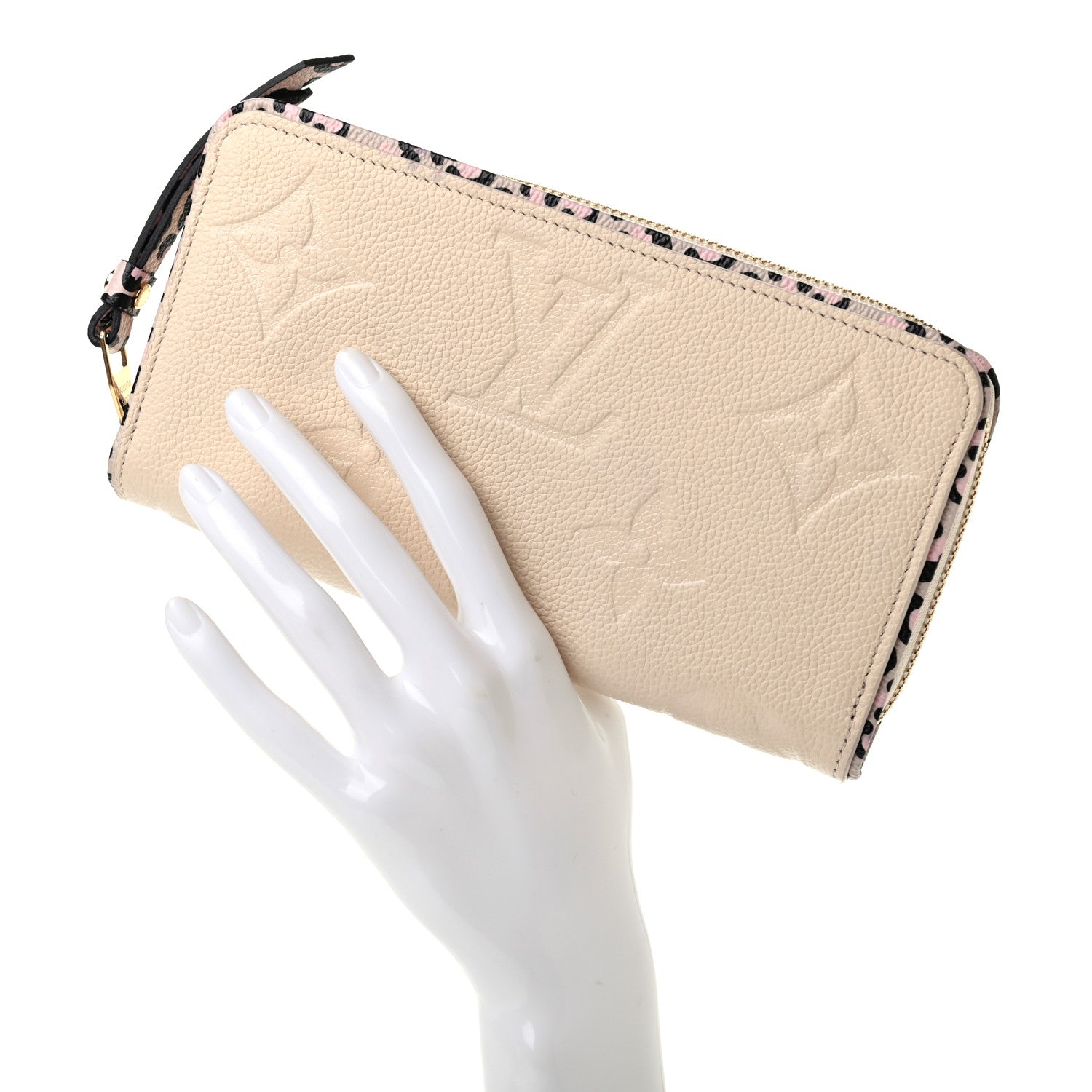 Louis Vuitton Empreinte Monogram Giant Wild At Heart Zippy Wallet Creme 2 of 6