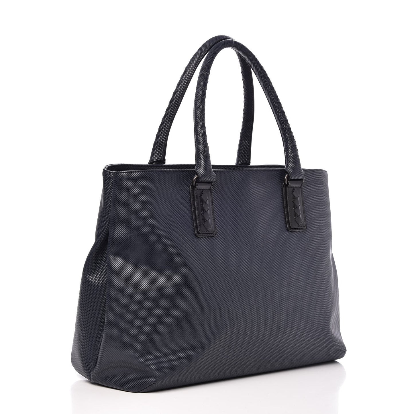 Rubberized Canvas Marcopolo Tote Dark Navy Nero