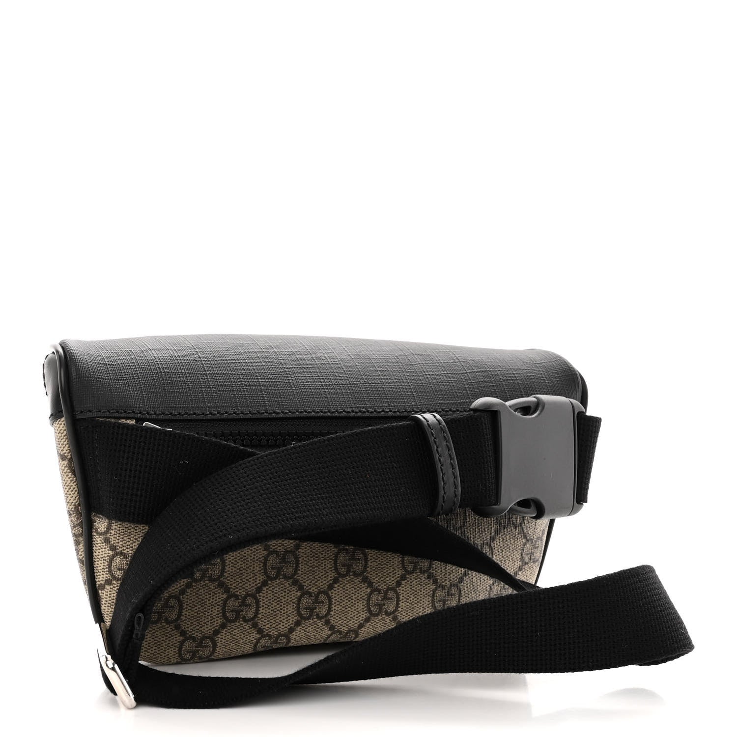 Gucci GG Supreme Monogram Belt Bag Black 3 of 9