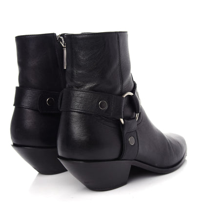 Saint Laurent Calfskin West Harness Boots 39 Black 4 of 11