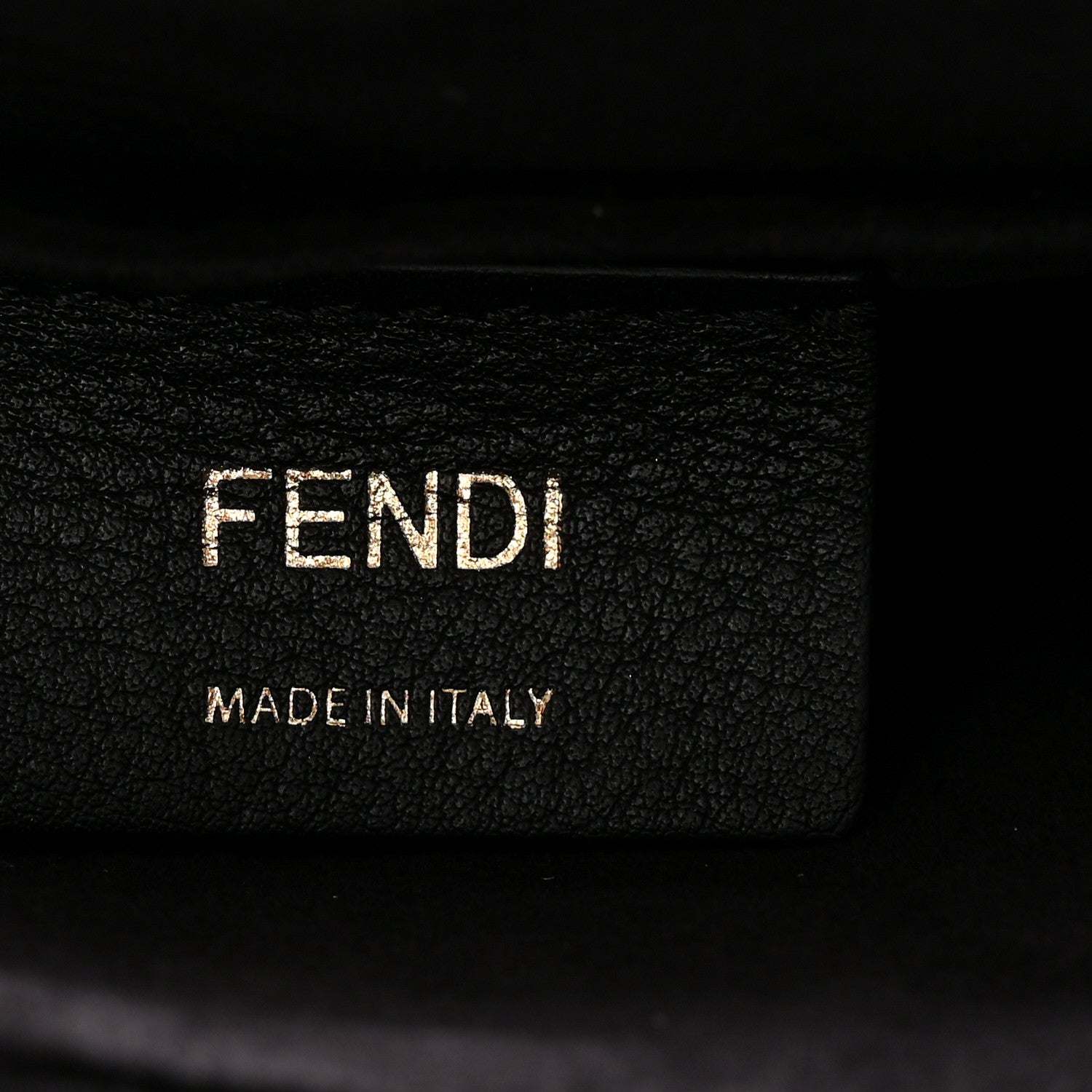 Fendi Vitello Liberty Metal Scalloped Multi Studded Small Kan I Shoulder Bag Black 6 of 10