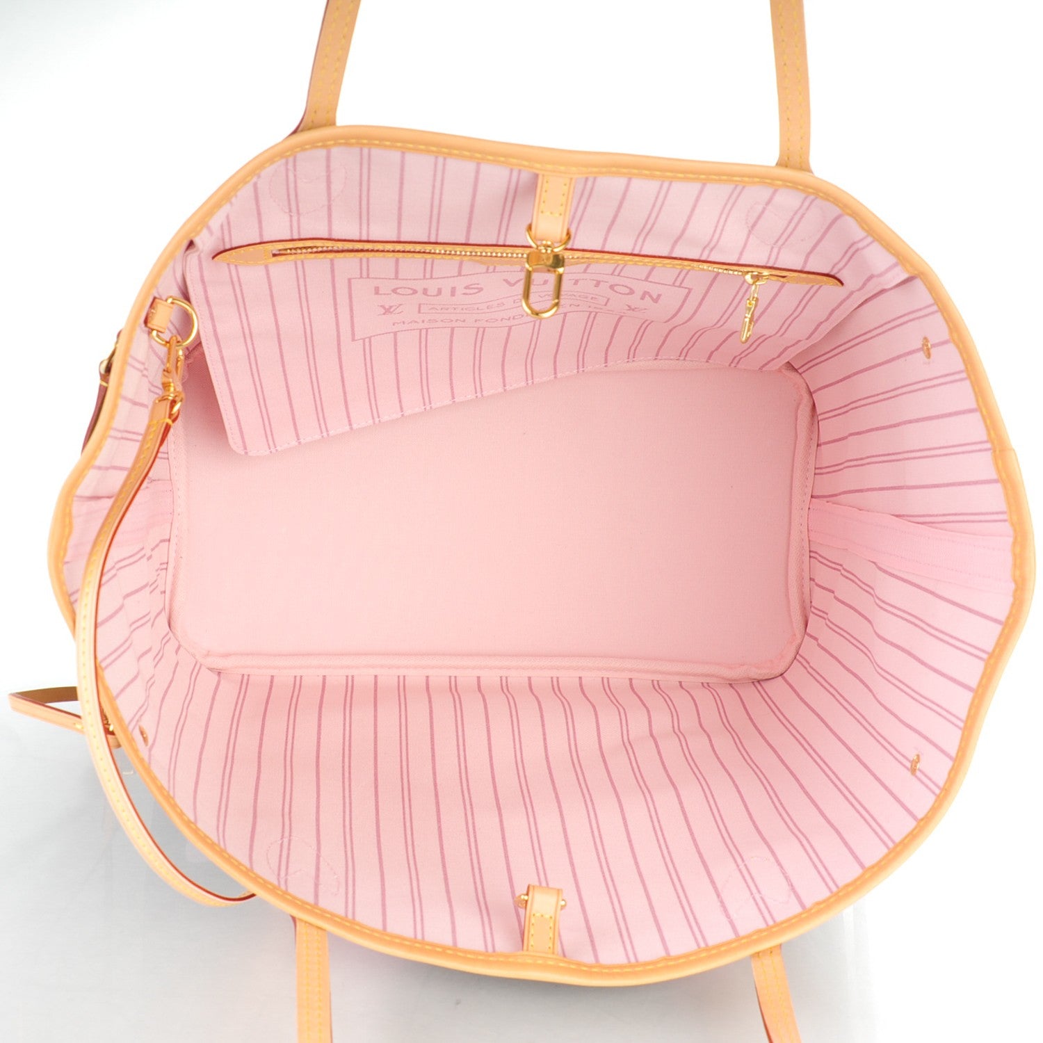 Louis Vuitton Monogram Saint Tropez V Neverfull MM Rose Ballerine 5 of 8