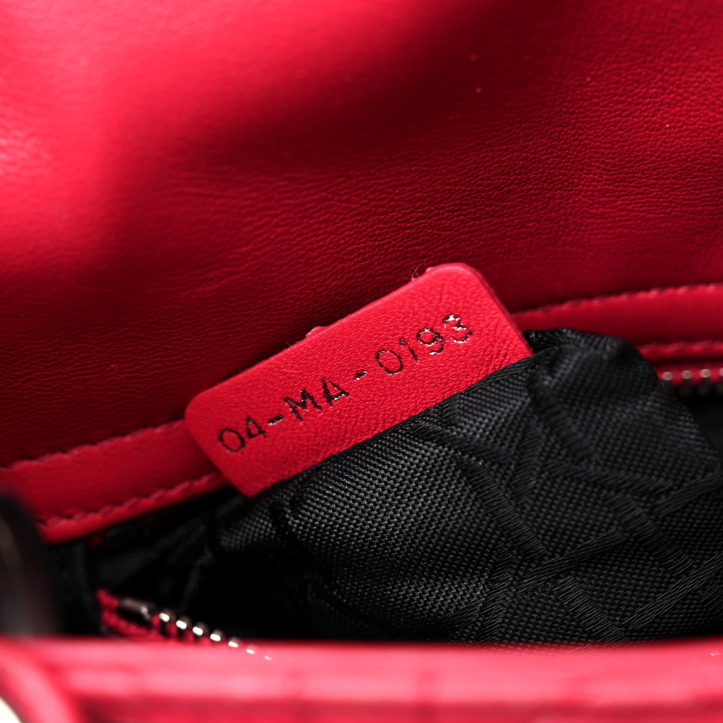 Lambskin Cannage Mini Lady Dior Fuchsia