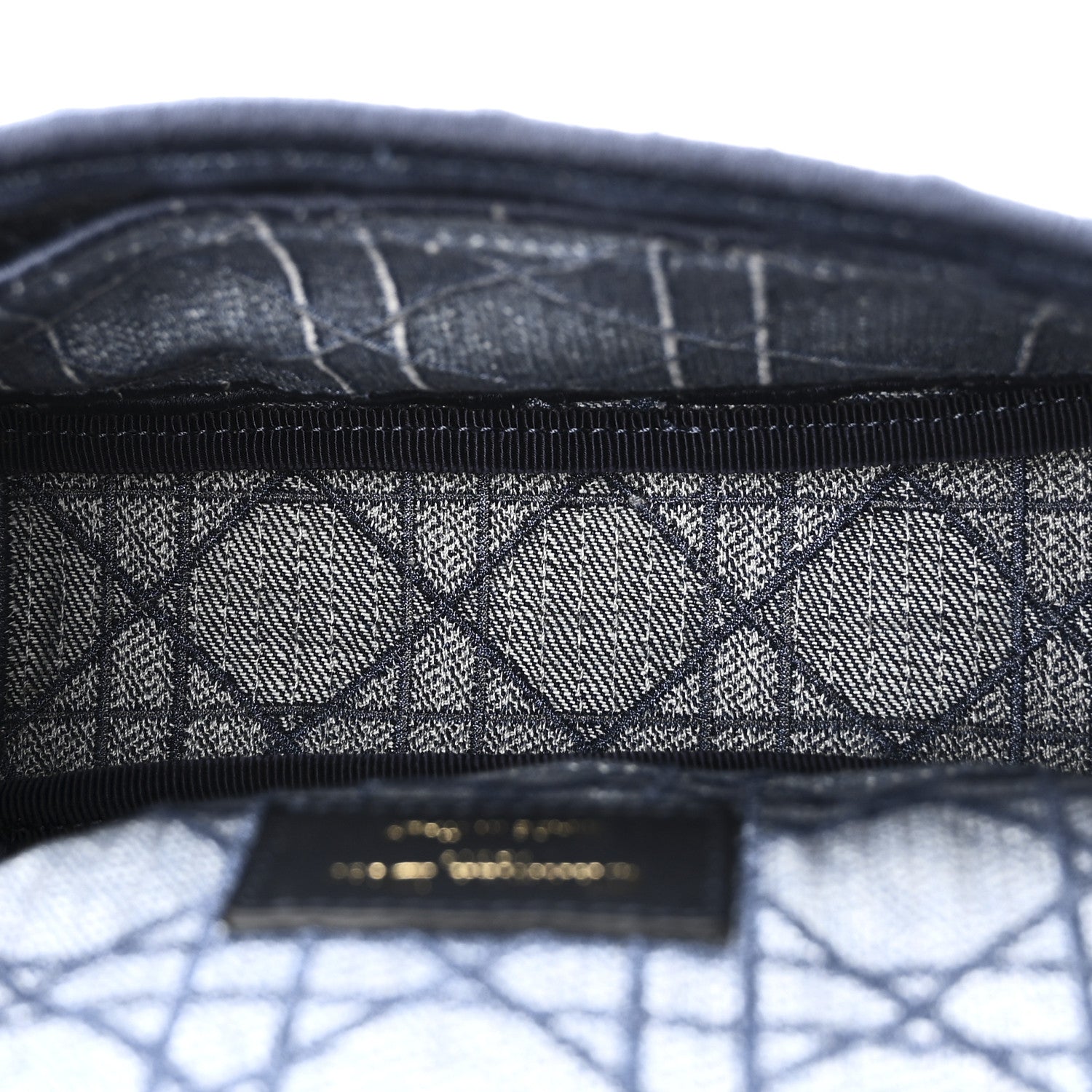 Christian Dior Denim Cannage Small Caro Bag Blue 5 of 9