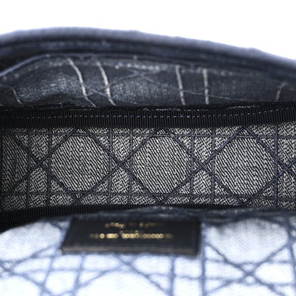 Christian Dior Denim Cannage Small Caro Bag Blue 5 of 9