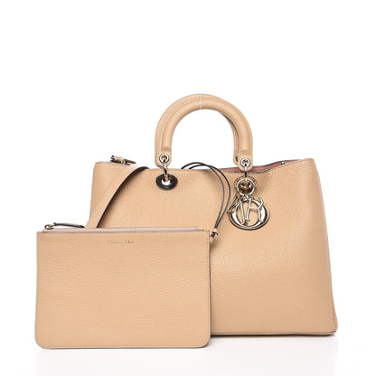 Christian Dior Bullcalf Large Diorissimo Tote Beige Petale 3 of 10