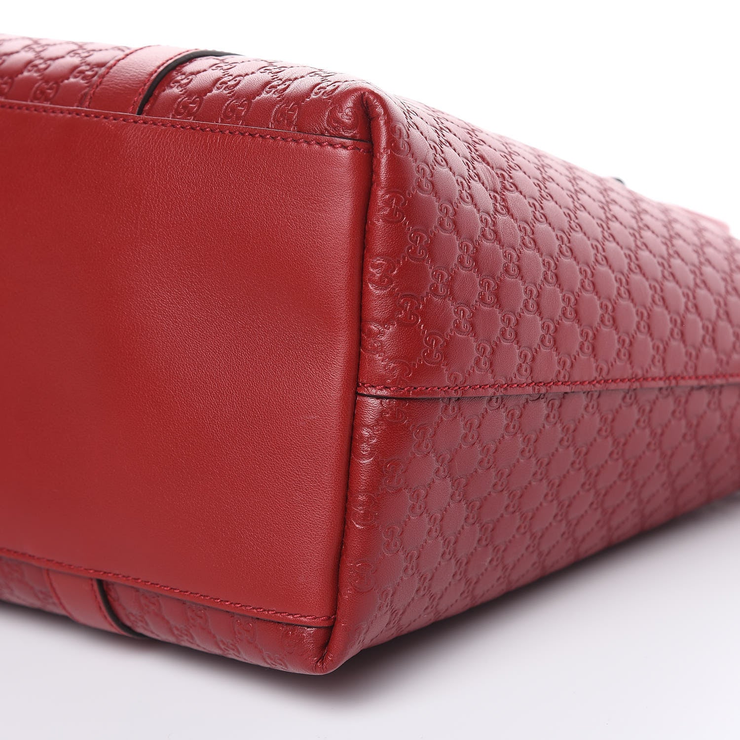 Gucci Soft Microguccissima Medium Zippered Satchel Rosso 9 of 10