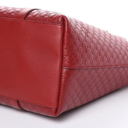 Gucci Soft Microguccissima Medium Zippered Satchel Rosso 9 of 10