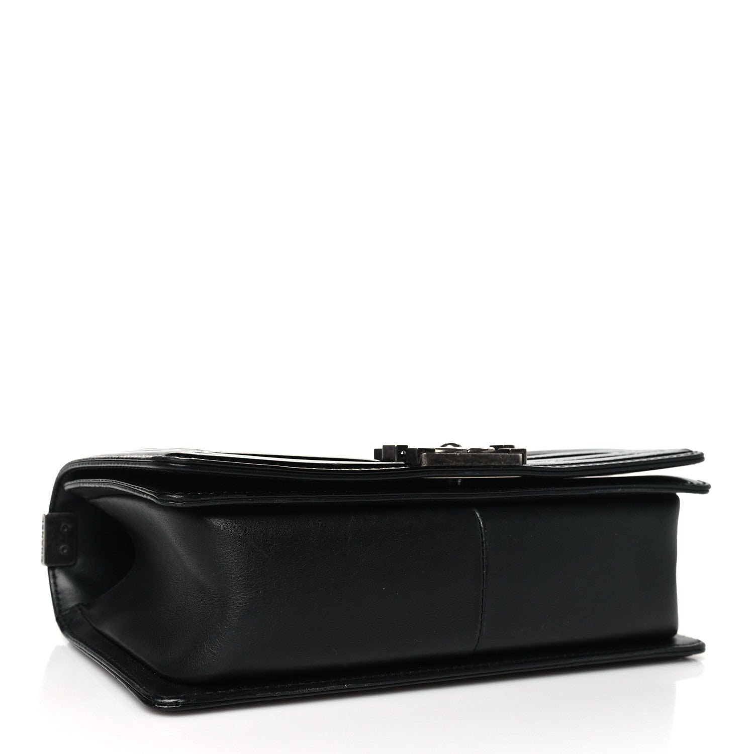 Chanel Patent Calfskin Quilted Medium Plexiglass Boy Flap Black 4 of 11