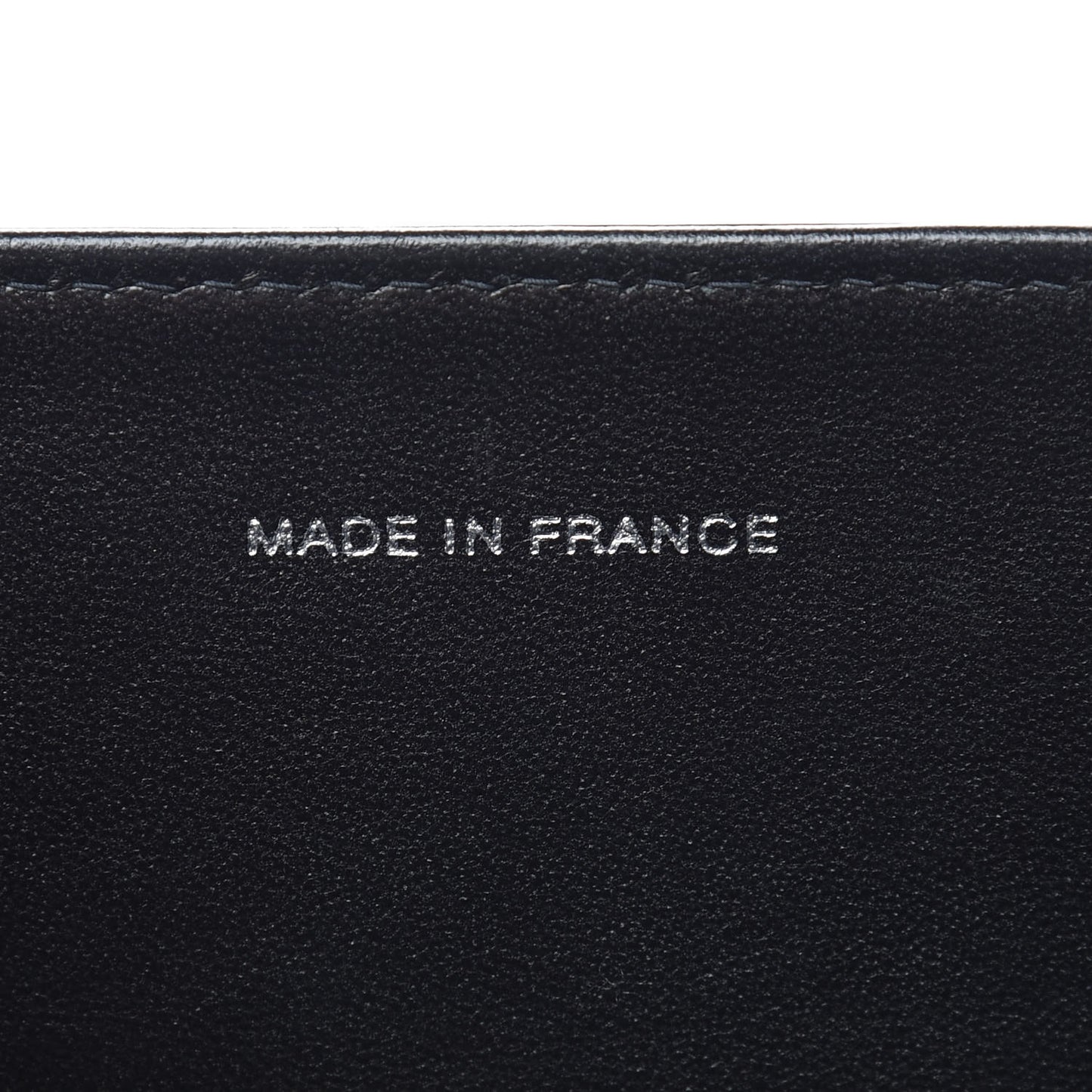 Glazed Calfskin Single Flap Black