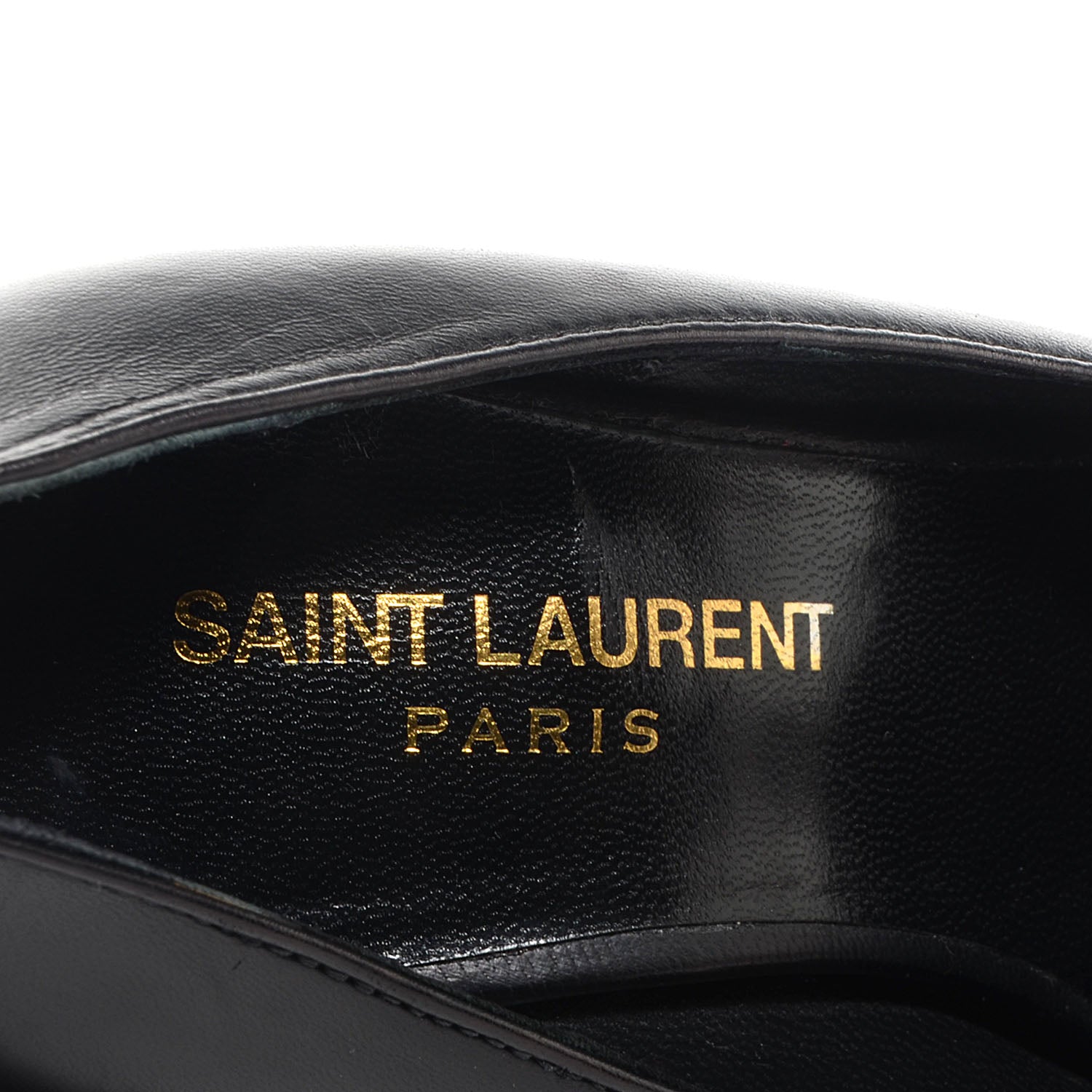 Saint Laurent Leather Classic Paris 105 Cap Toe Escarpin Pumps 36 Black 6 of 7