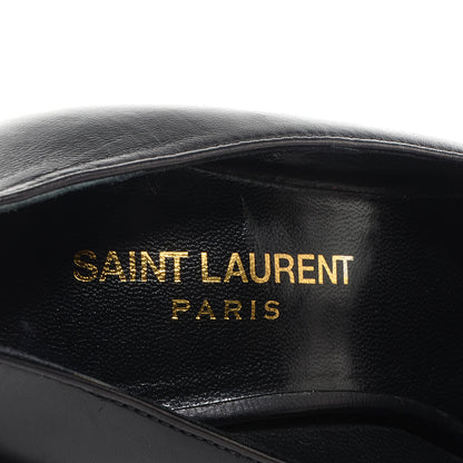 Saint Laurent Leather Classic Paris 105 Cap Toe Escarpin Pumps 36 Black 6 of 7