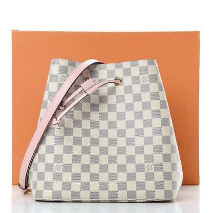 Louis Vuitton Damier Azur Neonoe MM Eau De Rose 11 of 11