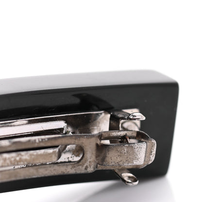 Chanel Resin Chain CC Hair Clip Barrette Black Pink 6 of 8