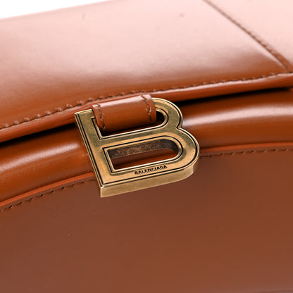 Balenciaga Shiny Box Calfskin Small Hourglass Top Handle Bag Camel 15 of 17