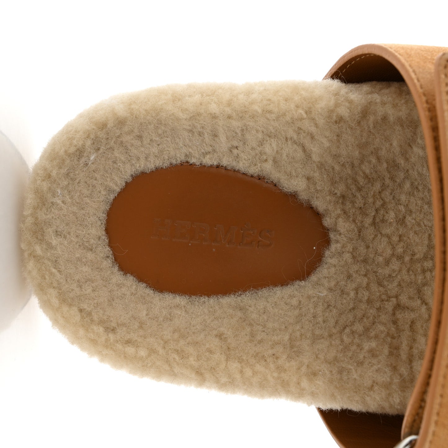 Suede Goatskin Woolskin Womens Chypre Sandals 37 Golden Beige